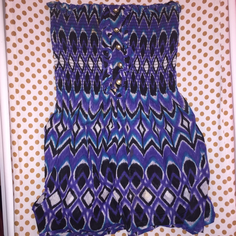 Gianni Bini Aztec Tribal Print Strapless